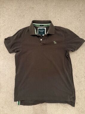 Abercrombie & Fitch Men's Muscle Fit Polo Short Sleeve Polo Brown Size XL